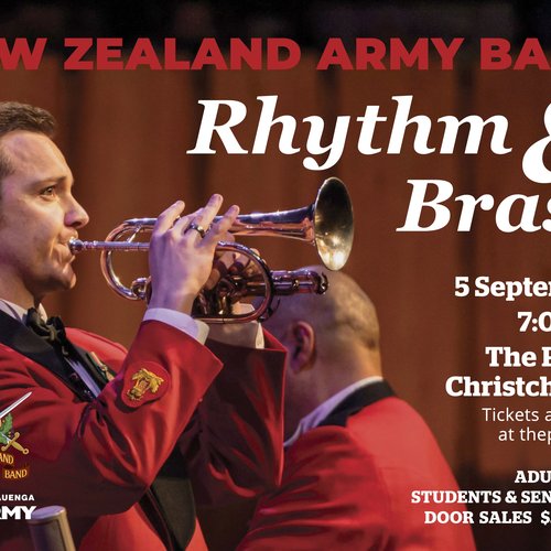 NZ Army Band Rhythm and Brass A4 Poster